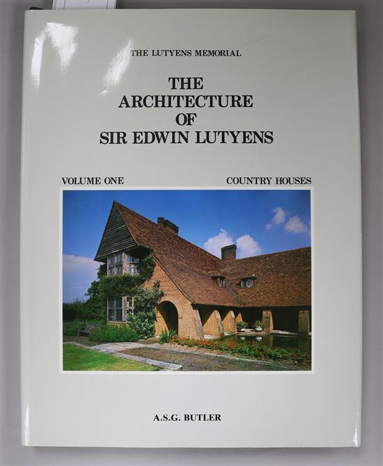 Butler, Arthur Stanley George - The Architecture of Sir Edwin Lutyens - Antique Collectors Club Edition, 3 vols